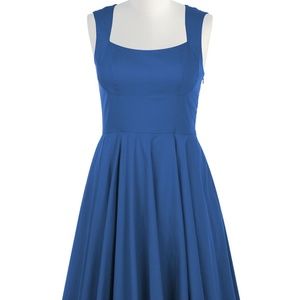 Eshakti 50s style retro blue dress